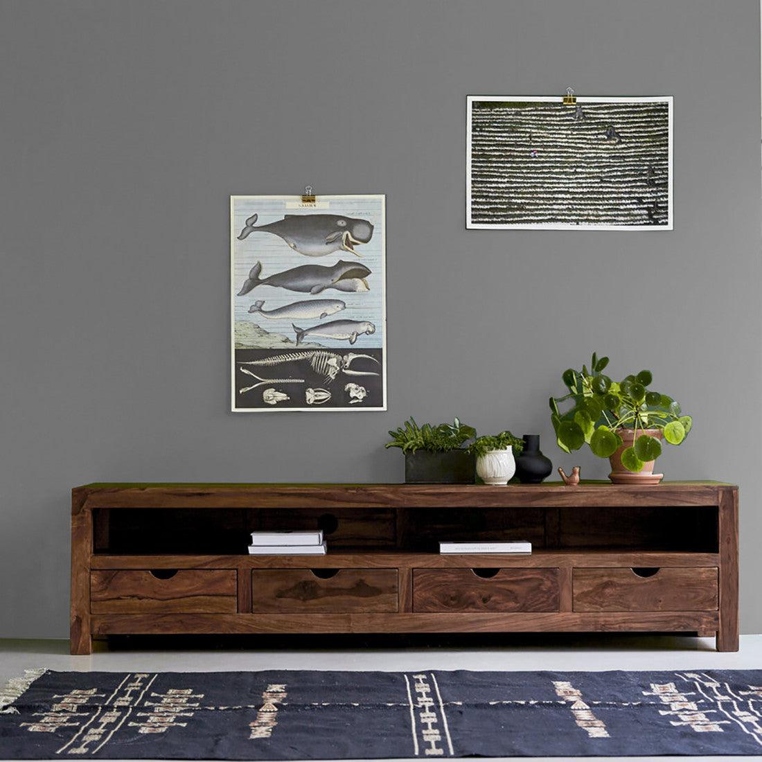 Long Storage Tv Unit | Sheehsam Wood