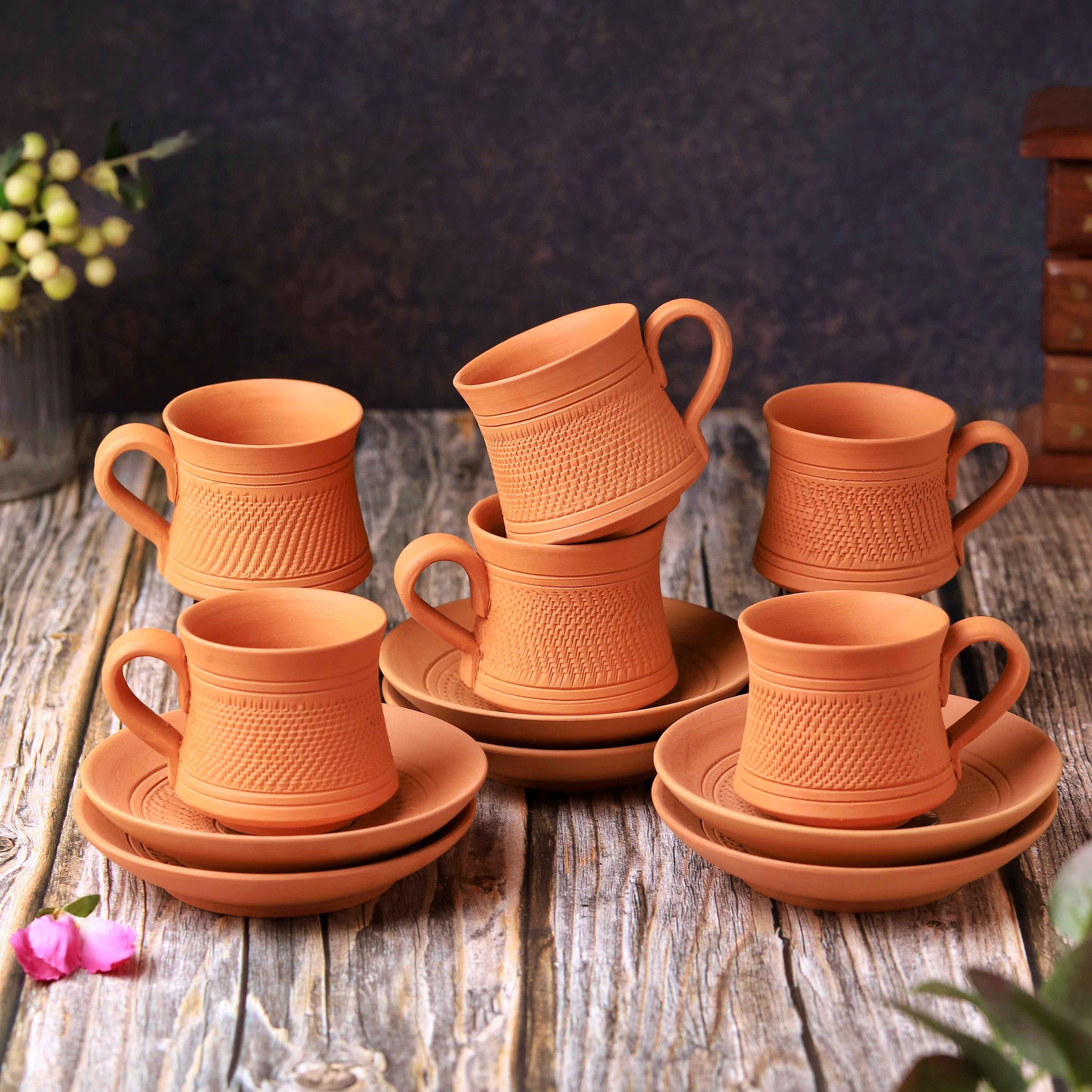 Terracotta Royal Tea Cup 6 Pcs