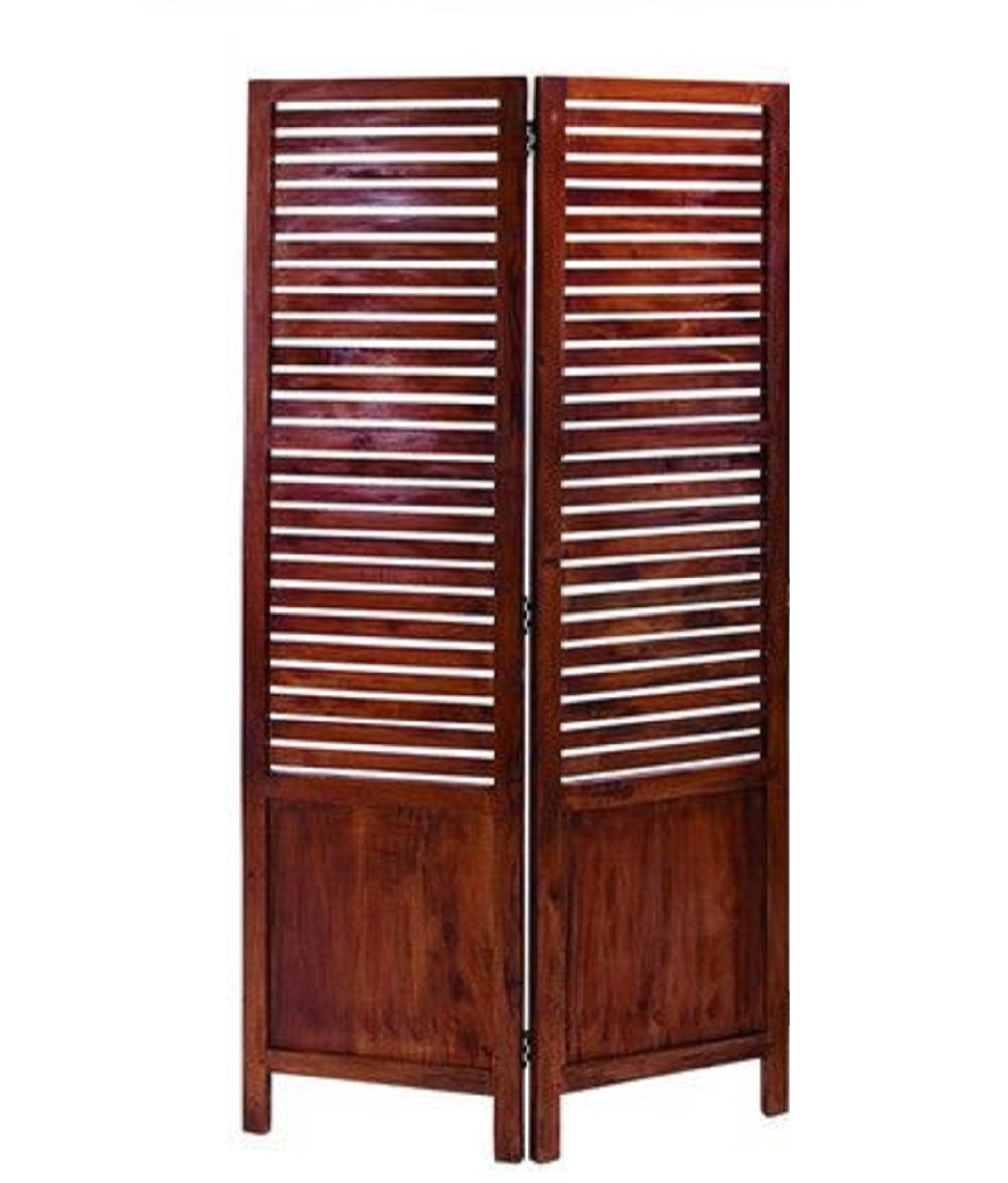 Mango Wood Room Divider with MDF Jali for Elegant Interiors