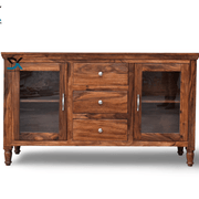 Monarch Solid Sheesham Wood Kitchen Crockery Cabinet