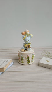 Teddy & Balloons Ivory Box