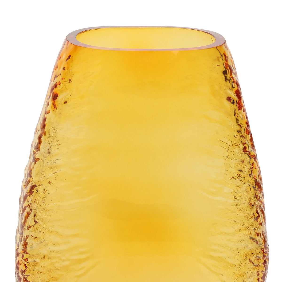 Solara Amber Crystal Vase