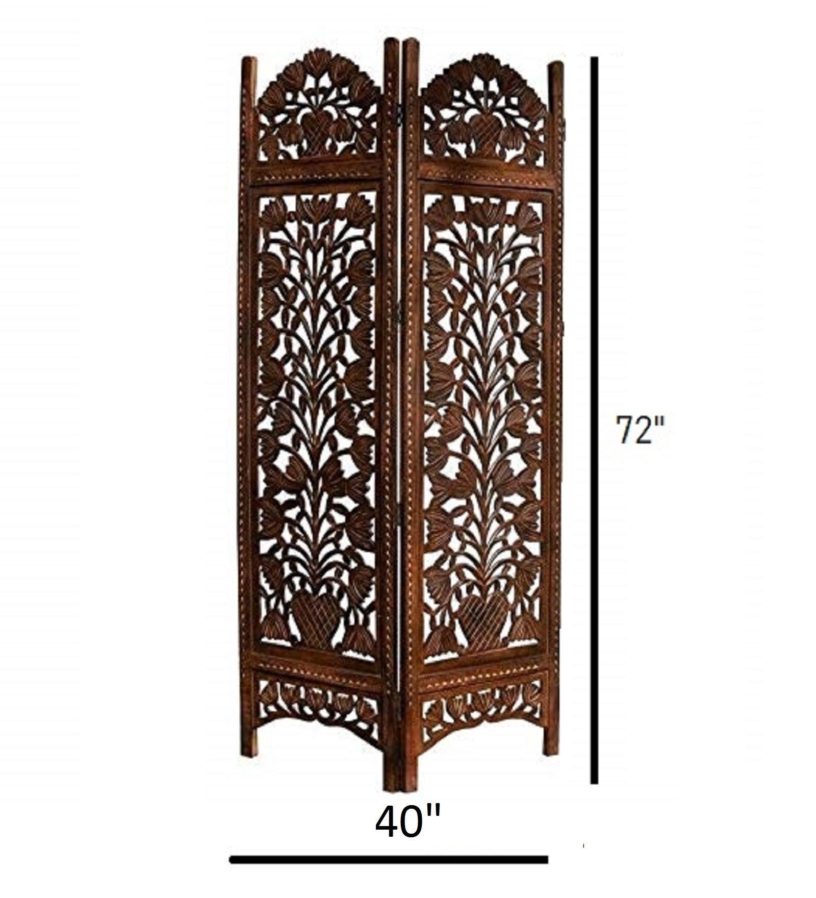 Mango Wood Furniture Piece with MDF Jali Folding Panels