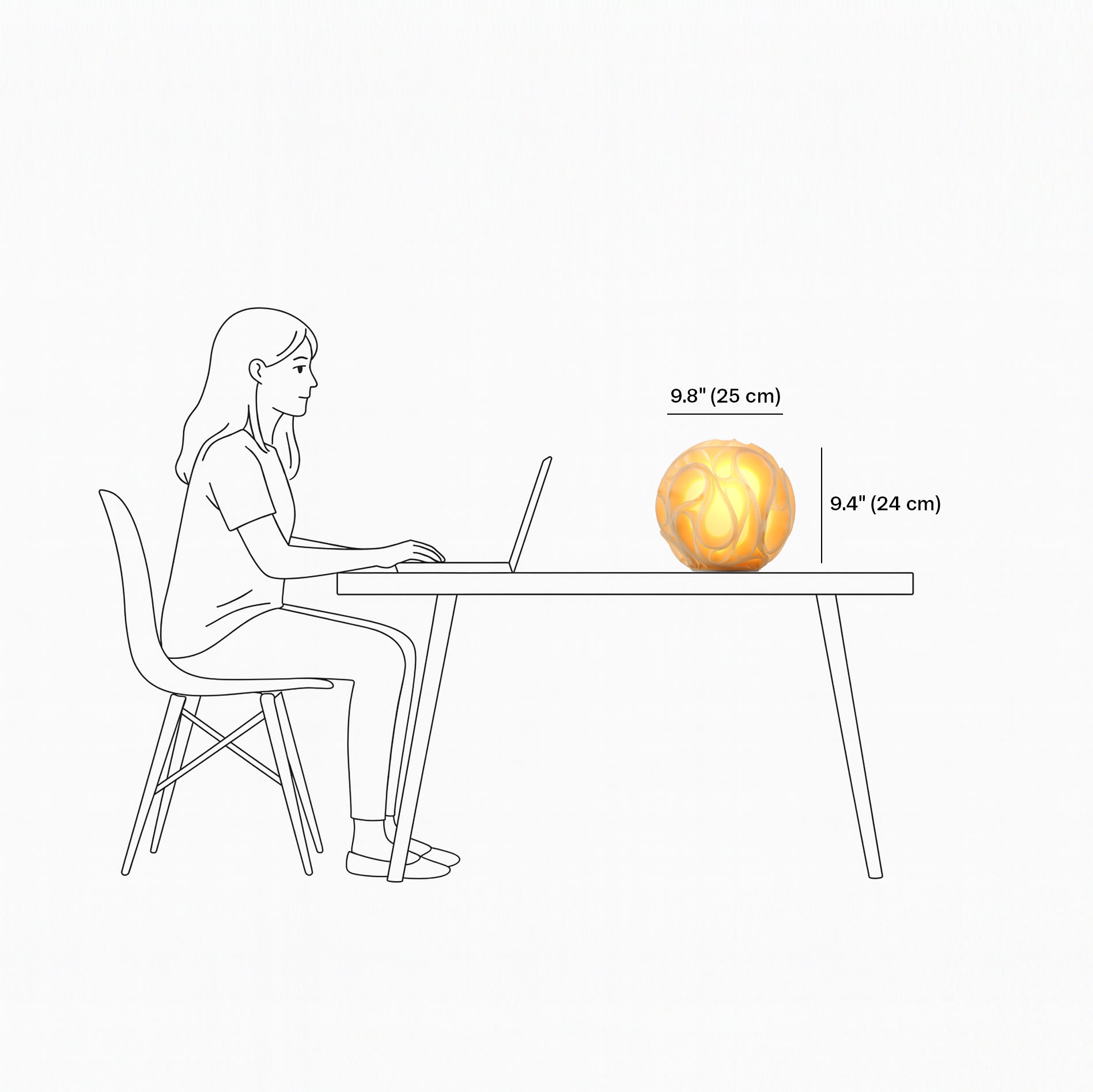 Gravity Sculpted Lamp