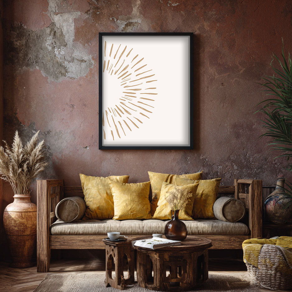 Burst – White – Elegant White Wall Painting