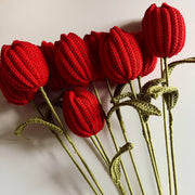 Crochet Red Tulip