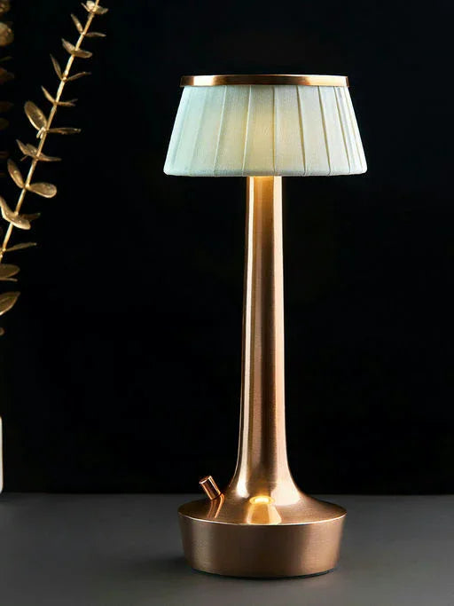 Paralume Cordless Rechargeable LED Table Lamp for Living Room | Retro Modern Design Lamp