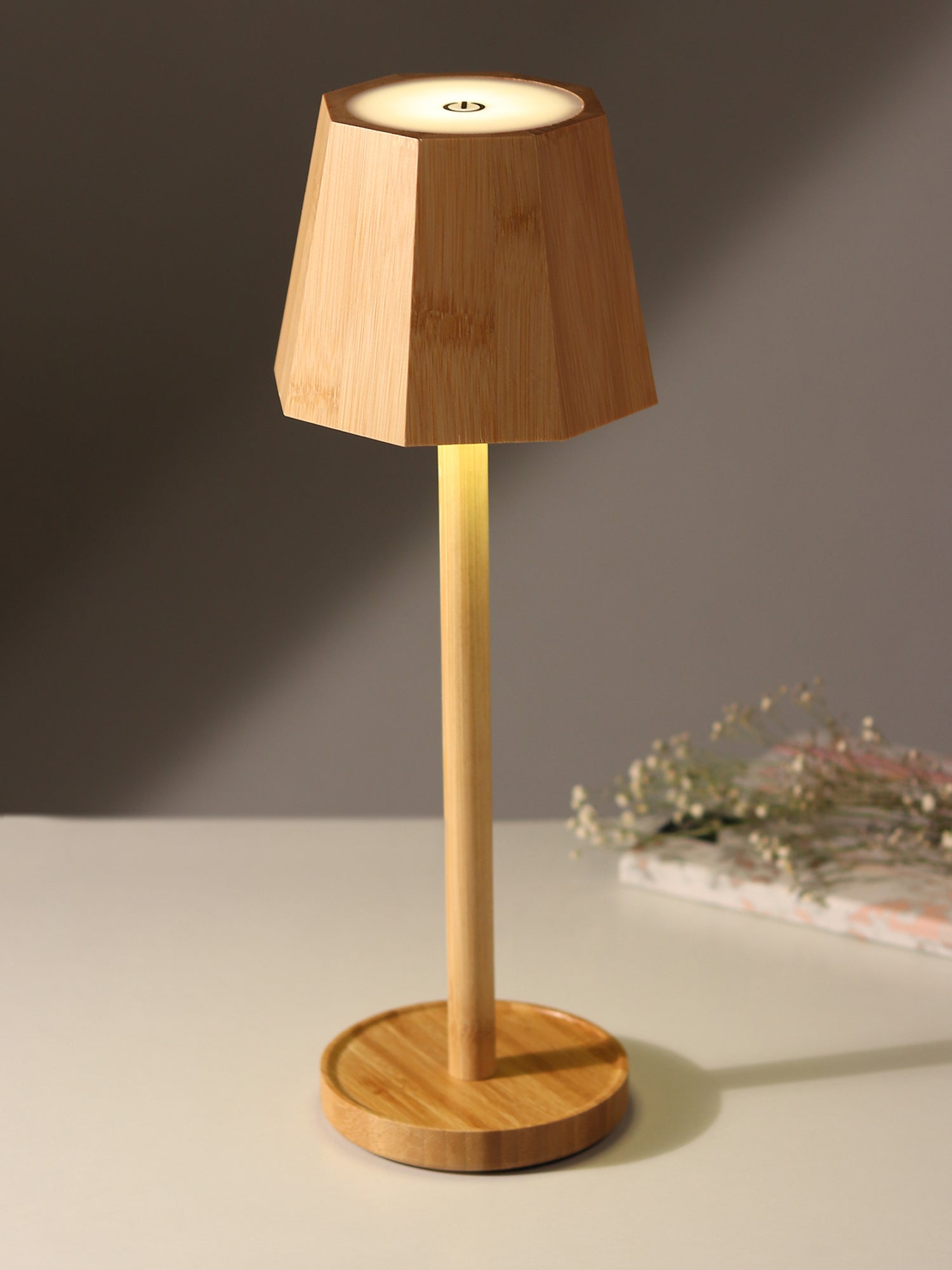 Ellis Wood Lamp | Bamboo