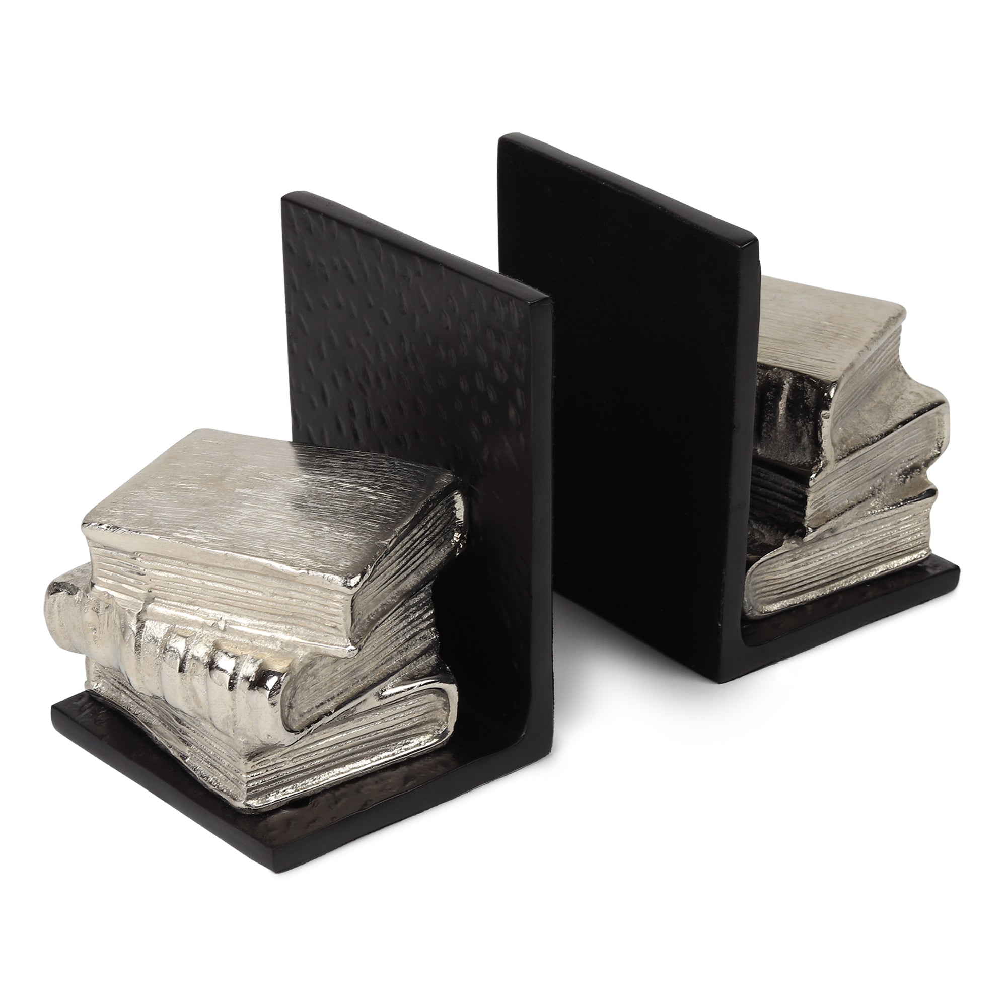 Dante’s Bookend – Decorative Aluminium Bookend for Bookshelves, Study Tables & Home Library Décor