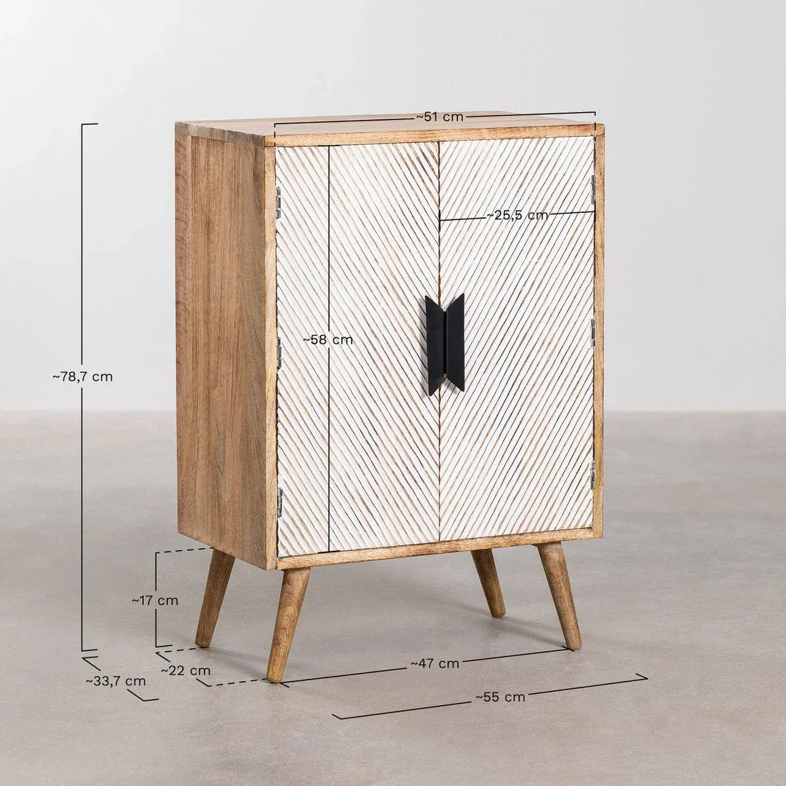 Zarko Carved Wooden Cabinet