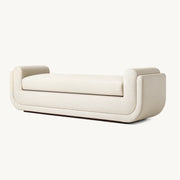 Sidron Teak Wood Base & Upholstery Bench