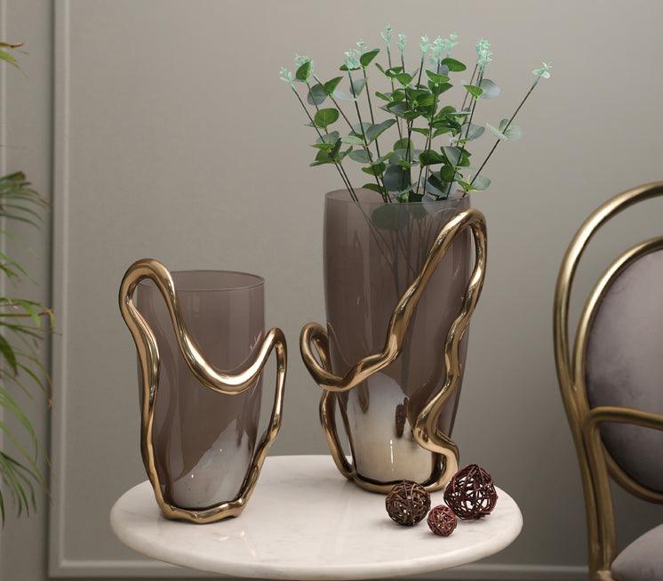 Amorphous Vase for Living Room Centerpiece