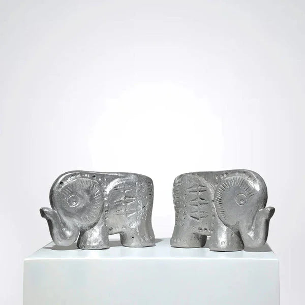 Eleva - Decorative Elephant Fiber/Aluminum Sculpture