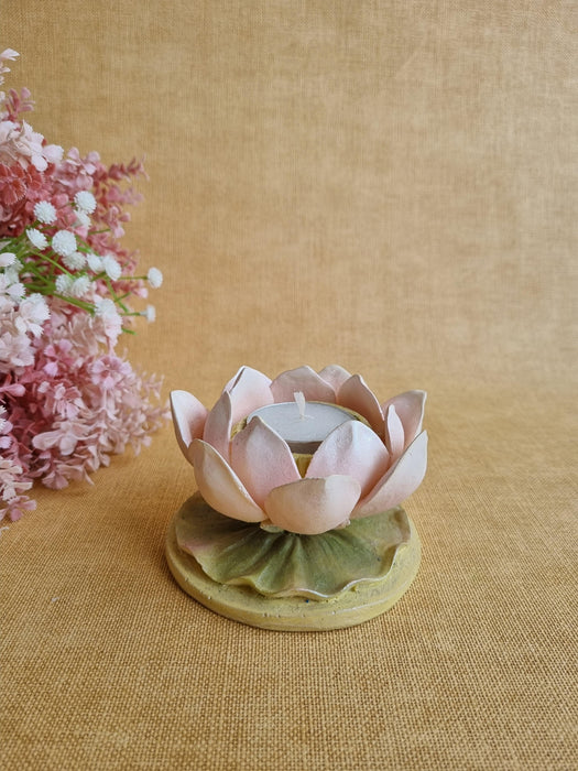 Flamingo Lotus Tealight