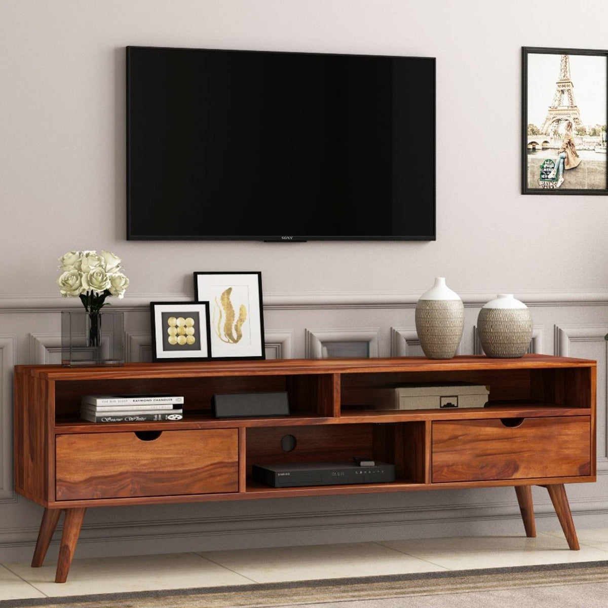 Neptune Tv Table | Sheesham Wood