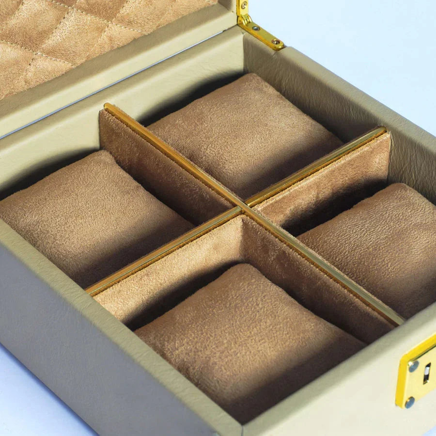 Rainbow watch box | Grey, blue, baby pink, brown, green