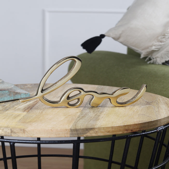 Tabletop FreeStanding | Sign-Love | - Gold