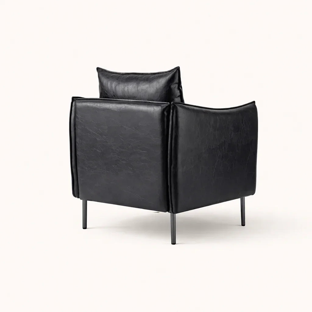 Luxury Velvet Accent Chair for Living Room | Modern Wooden Lounge Chair for Elegant Interiors
