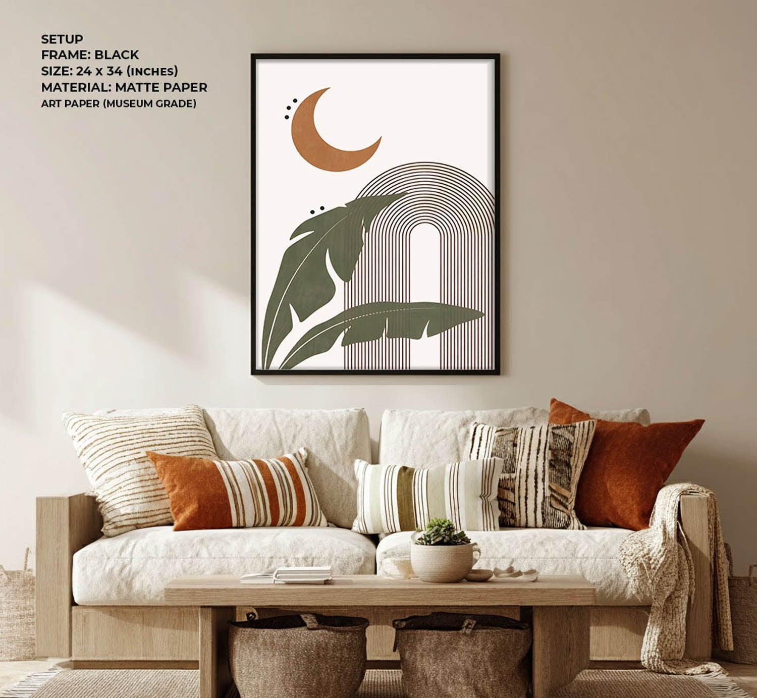 Moonlit Tropics Wall Painting
