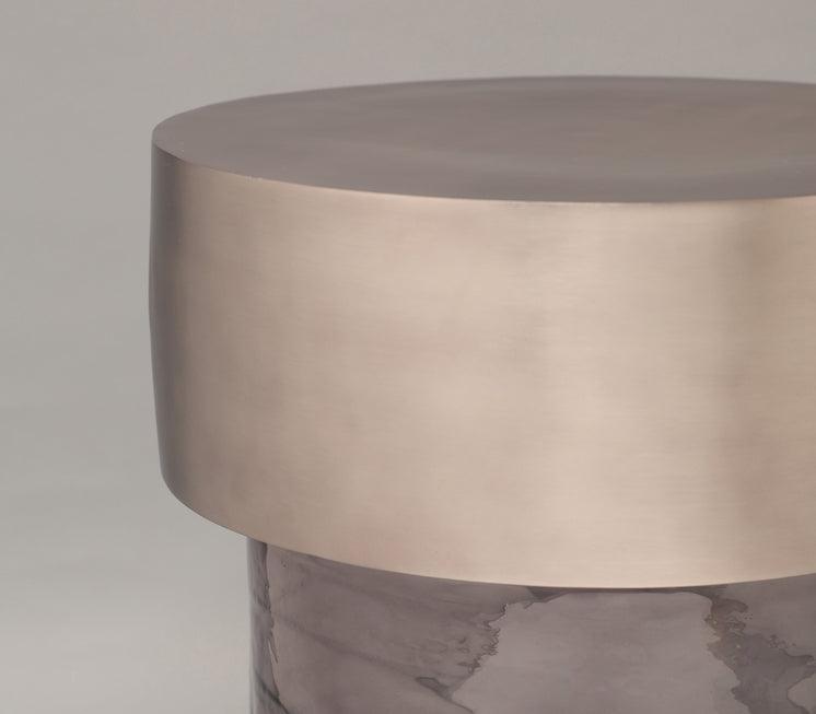 Mystic Mirage Side Table for Living Room | Designer End Table | Glass Corner Tables