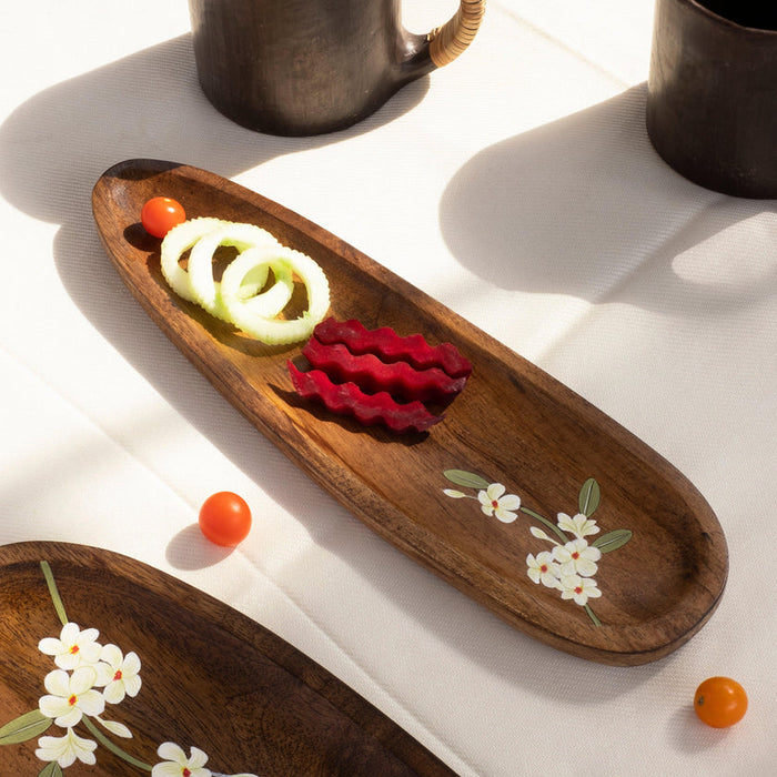 Bella Mango Wood Sleek Platter