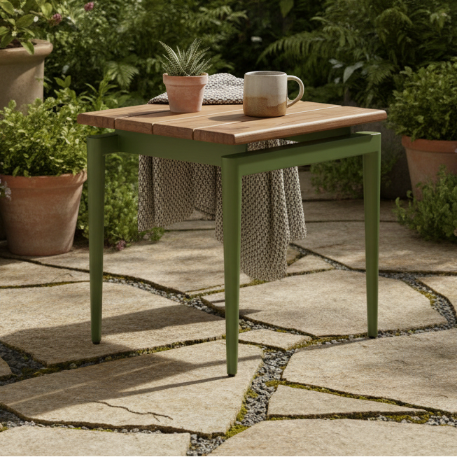 Chalet Teak Side Table
