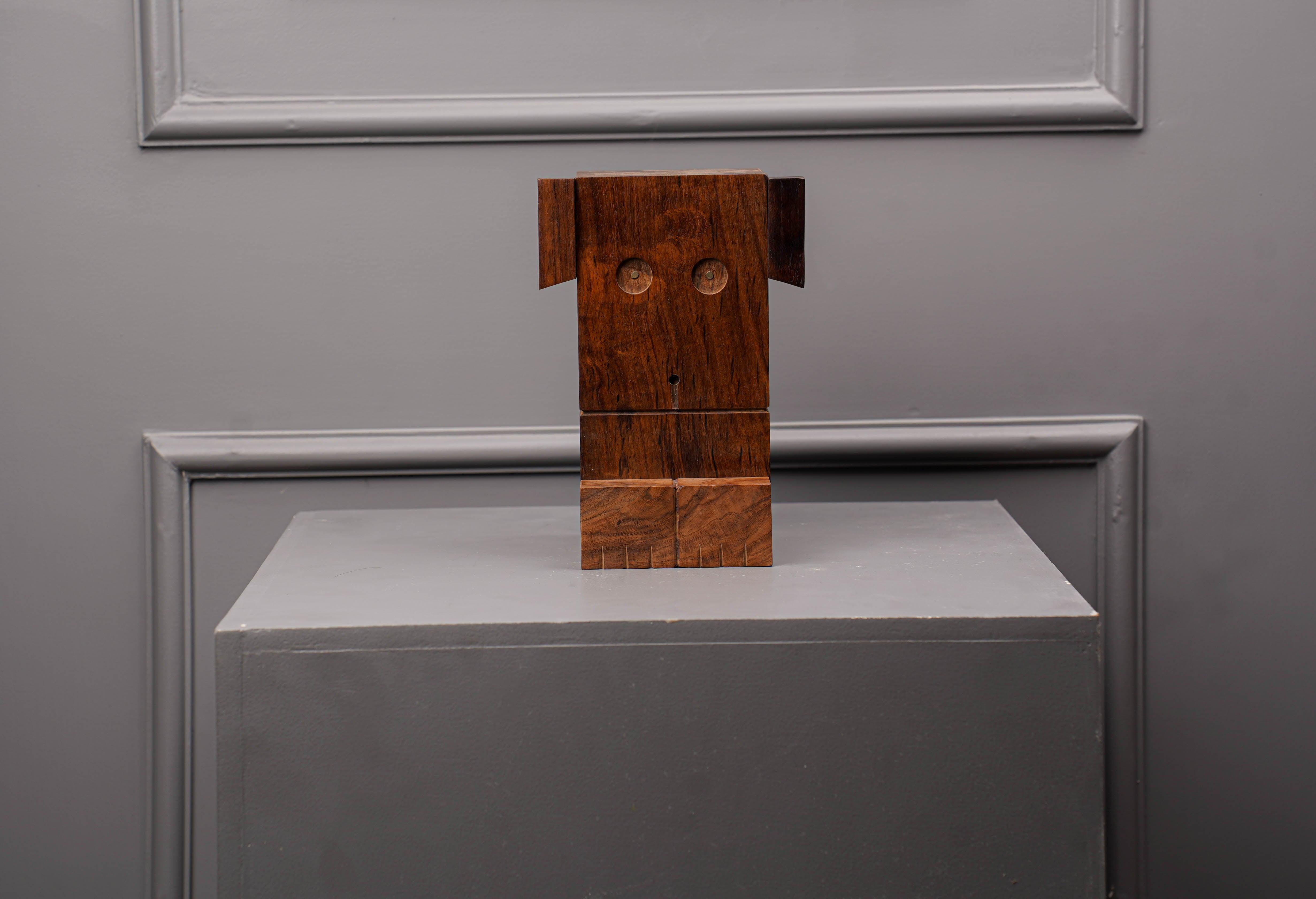 Handcrafted Wooden Dog Piggy Bank