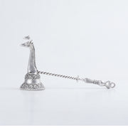 Pure Silver Plated Brass Giraffe Candle Snuffer Gift Set In Luxury Velvet Box