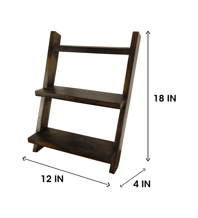 Amelia Wooden Shelf 2 Step Ladder