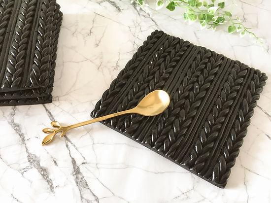 Braided Coasters | Concrete