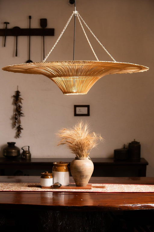 Buy Hanging Lights - Handmade Giant Umbrella Pendant Lampshade | Stylish Hanging Lamp Light For Home Decor by Tesu on IKIRU online store