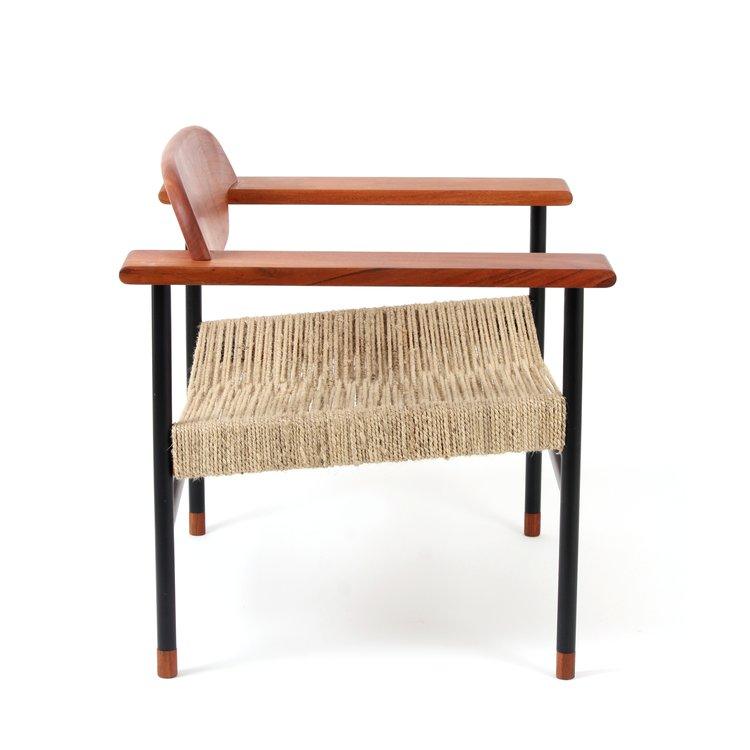 Cross Weave Lounge Chair - Wrap | Acacia Wood ,Jute ,Mild Steel
