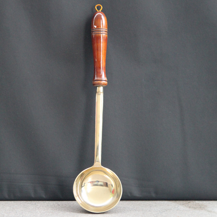 Golden Brass Karchi | Large Ladle Kitchen Utensils For Serveware & Dining