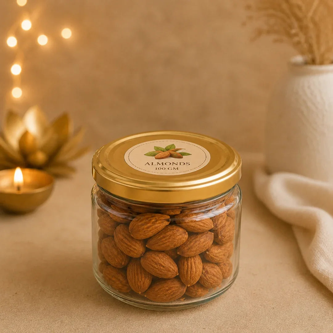 Ruby Glow Golden & White Festive Gift Basket