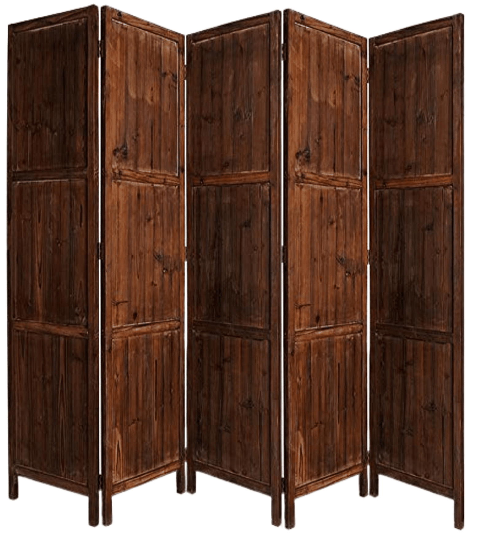 MDF Jali Folding Room Divider with Mango Wood Frame