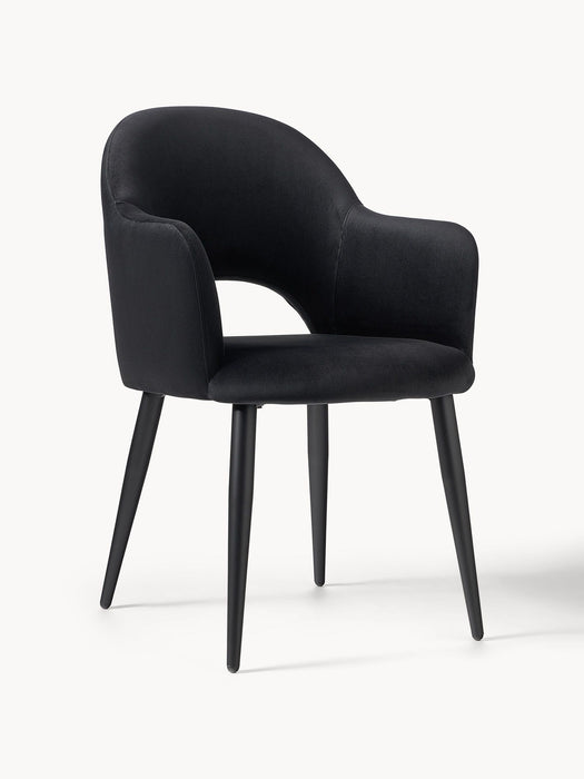 Rams Dining And Arm Chair With Black Finish