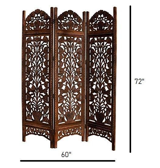 Mango Wood Furniture Piece with MDF Jali Folding Panels