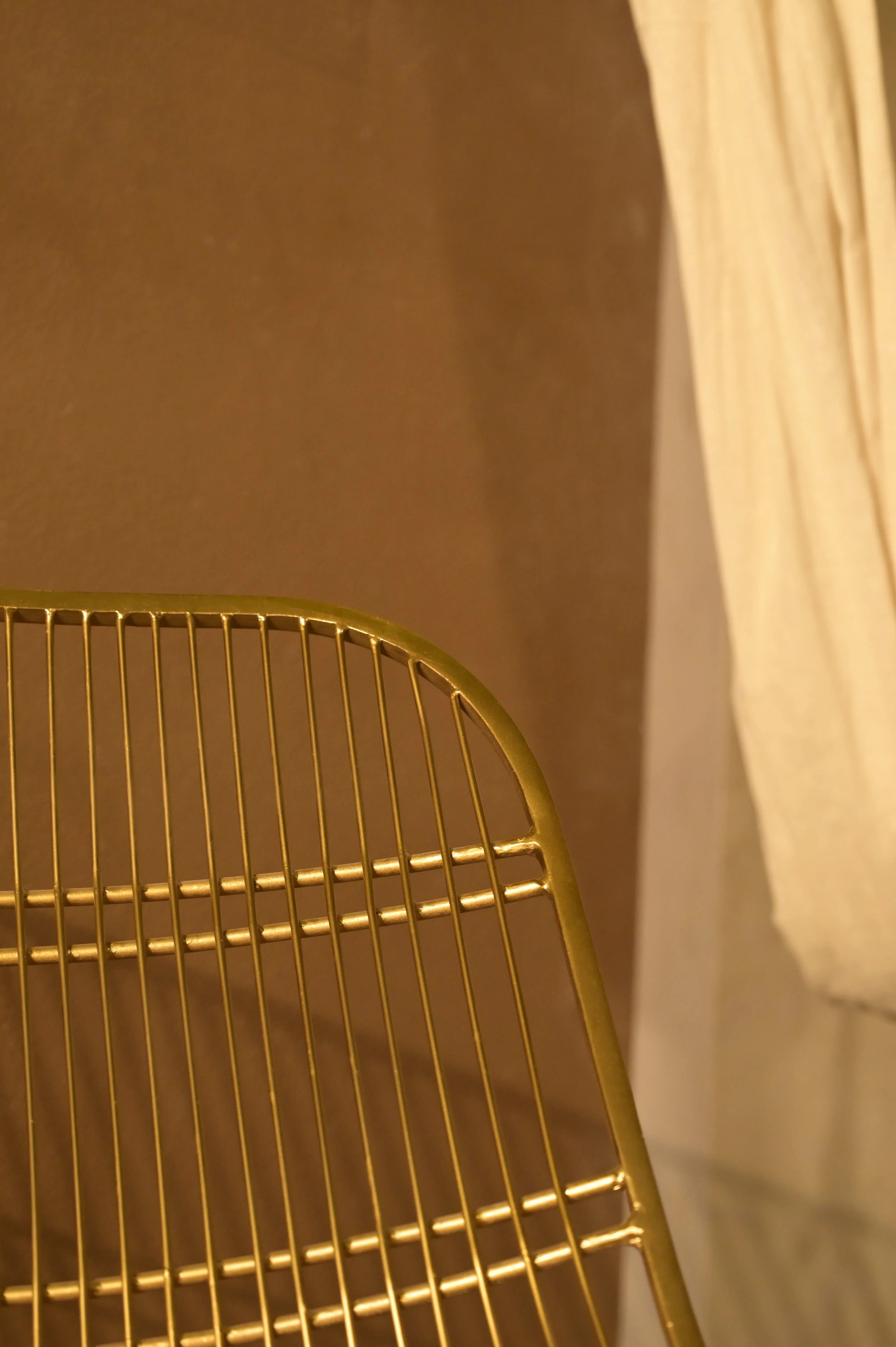 Lir Lounger Chair | Modern Gold Finish Lounge Chair for Living Room