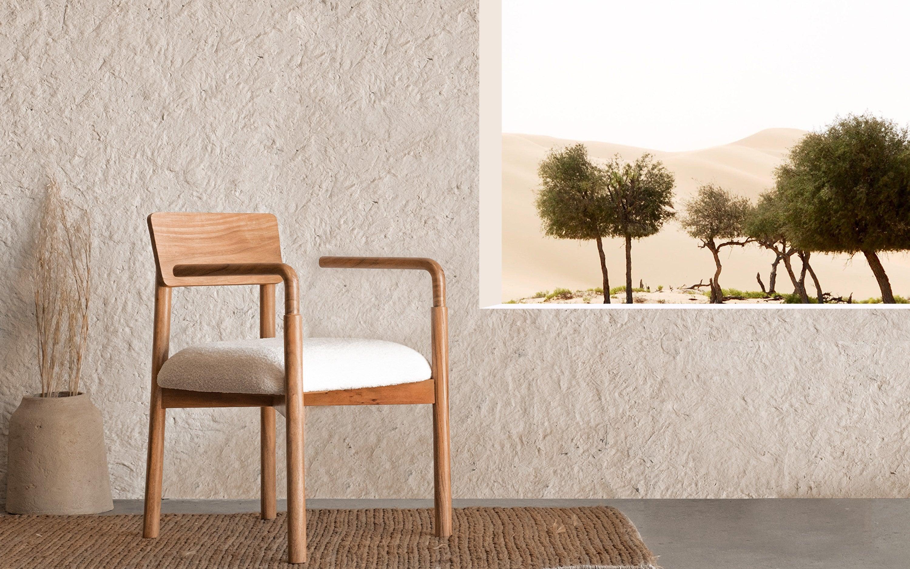 Andaman 4 Seater Round Dining Table Set