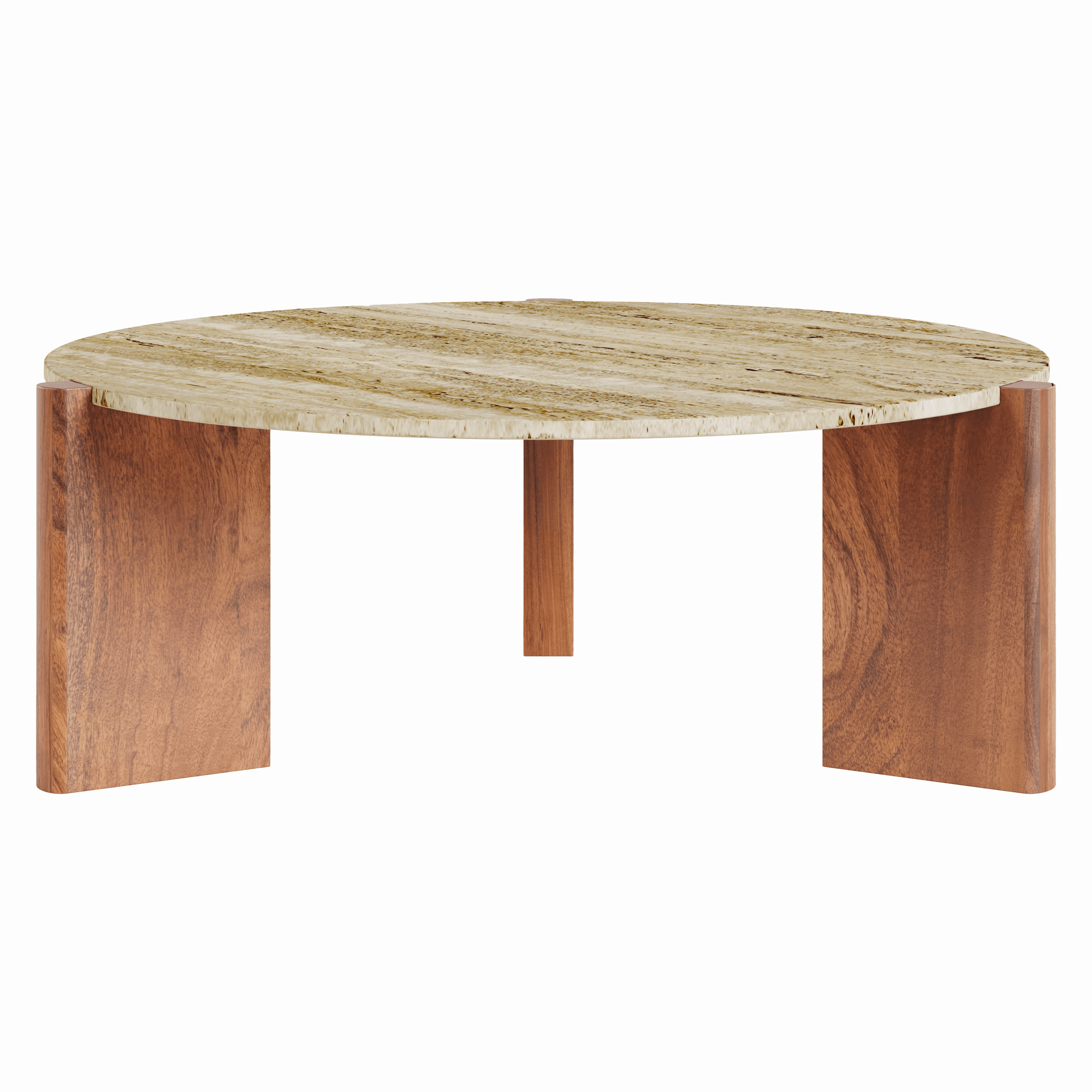 Tri Center Coffee Table | Minimalist & Stylish Acacia Wood Coffee Table for Living Room