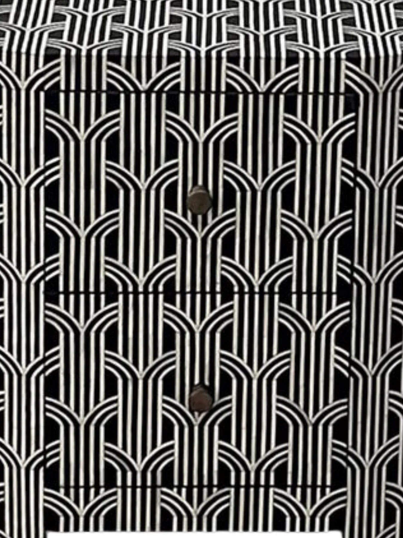 Inlay Bedside Table -Hornbill