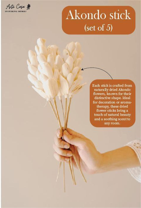 Akondo Stick for Home Decor | Decorative Dried Flowers & Fragrance