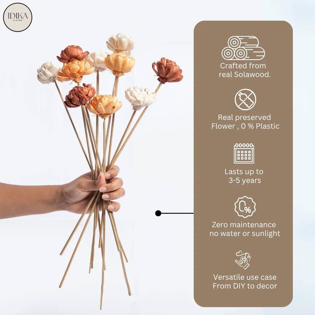 Twisted 6 cm | Rust, Orange and White