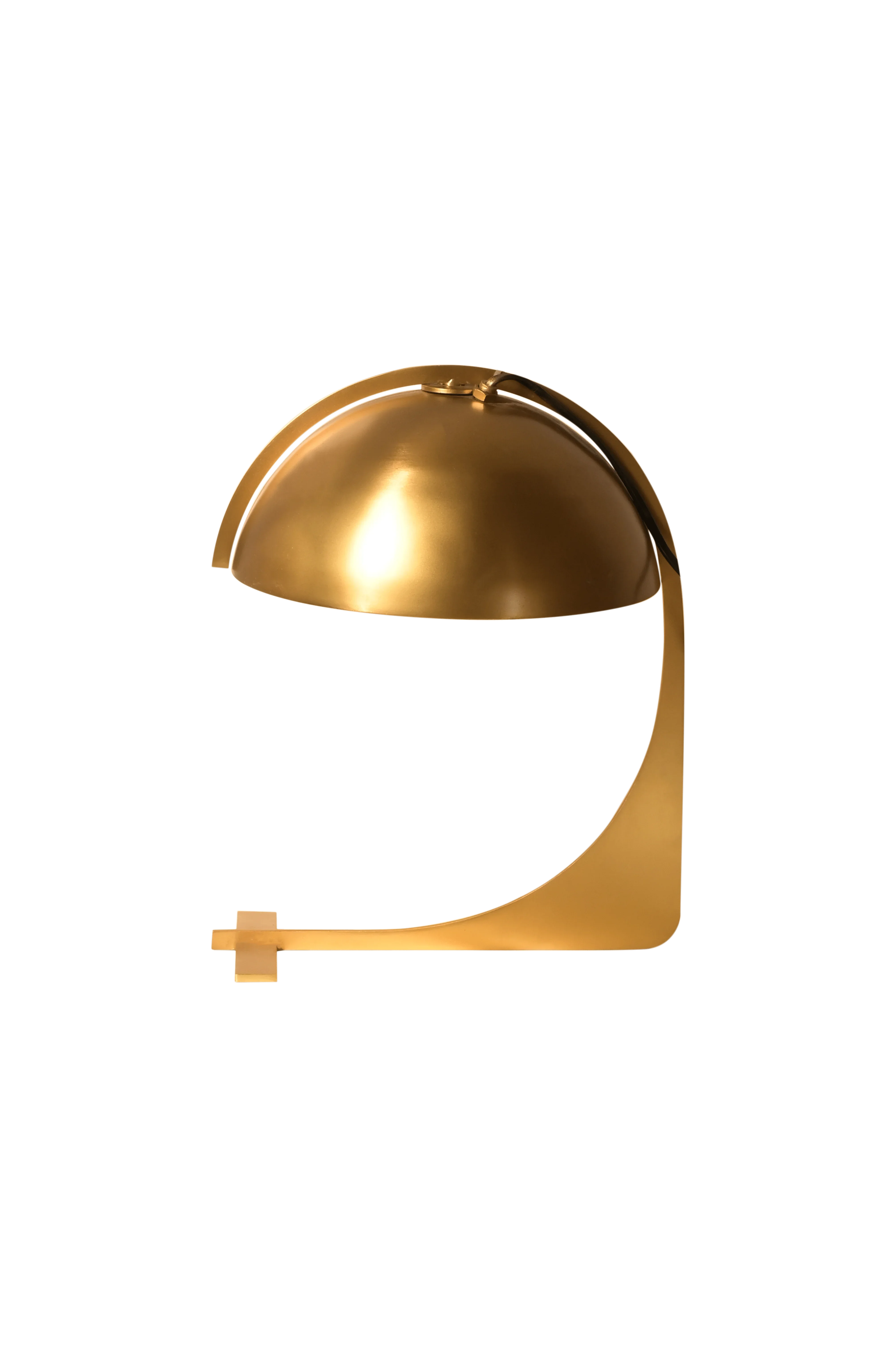 Bask Gold Designer Table Lamp | Metal Bedside & Desk Lamp for Living Room & Home Decor