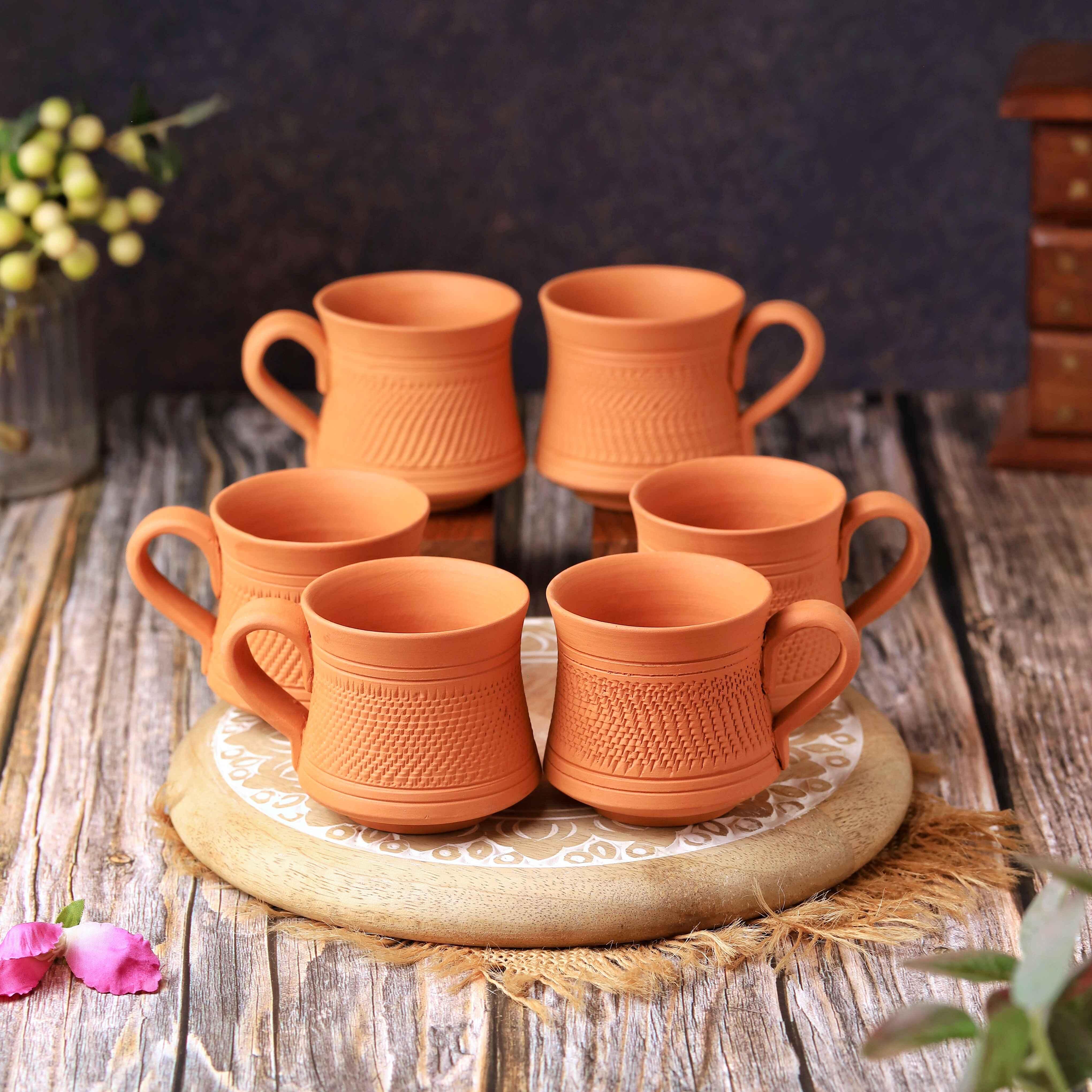 Terracotta Royal Tea Cup 6 Pcs