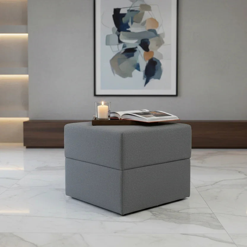 Agatti Fabric Ottoman