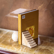 Sphere And Stair Marble Bookend