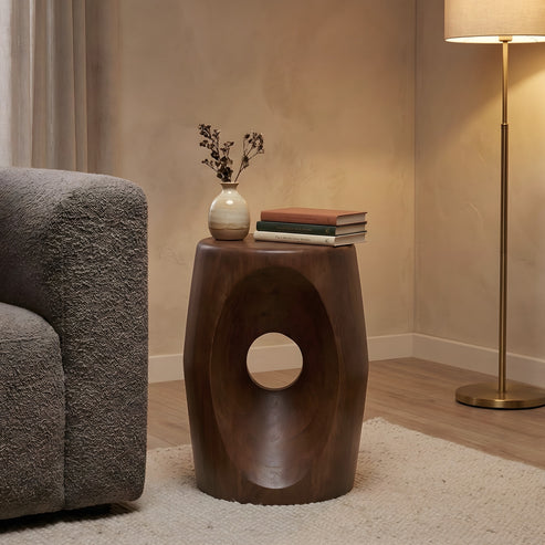 Ovalo Wooden Side Table