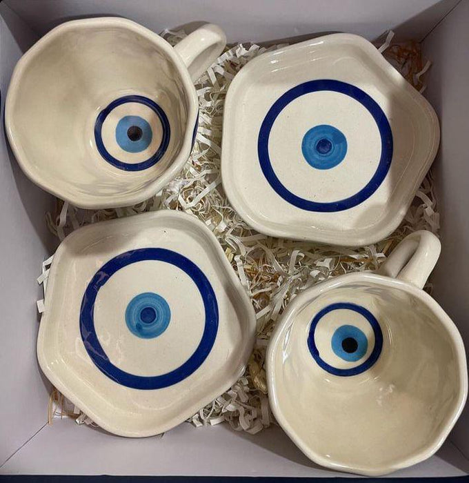 Evil Eye Cups & Saqucer