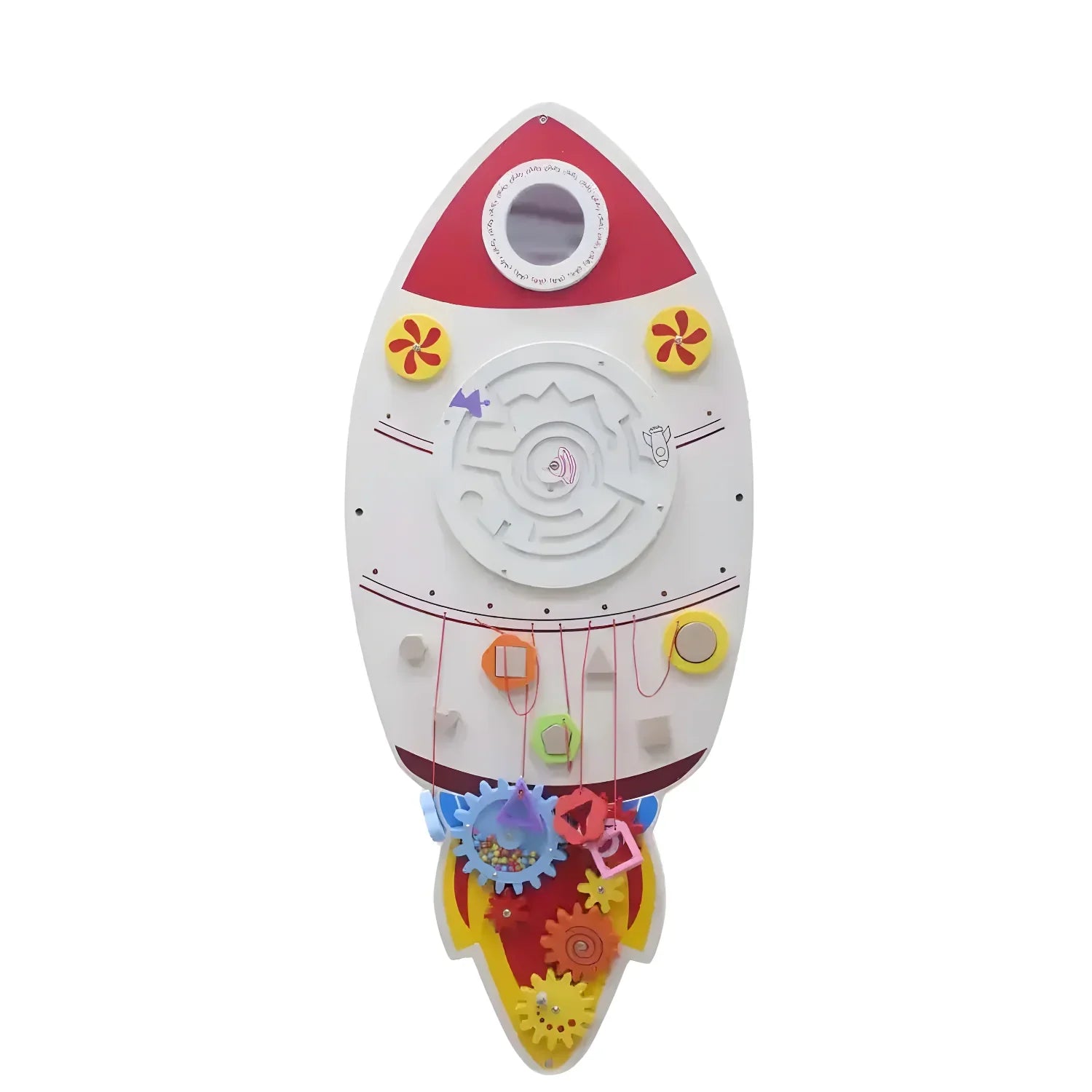 Creativity Big Rocket Wall Toy with Motor Skill Development